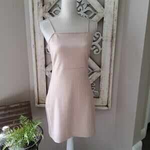 New bp Nordstrom Women's Junior Criss Cross Back Mini Sheath Dress in Beige